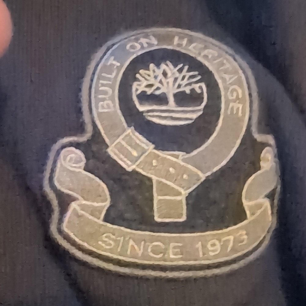 Timberland Navy Blue Heritage Logo Long Sleeve Polo